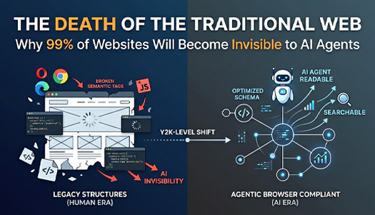 The Death of the Traditional Web: Why 99% of Websites Will Become Invisible