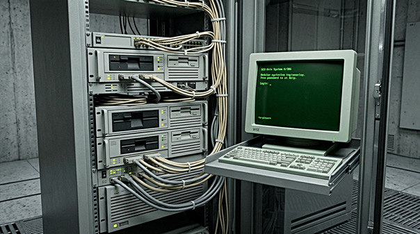SCO Unix Server Architecture (AI Visualization)